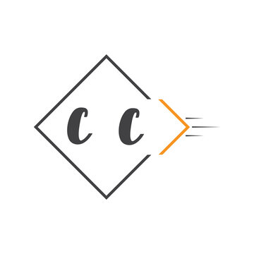 initial monogram logo with square style design.