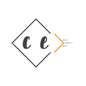 initial monogram logo with square style design.