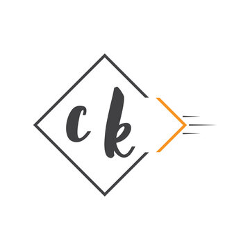 initial monogram logo with square style design.