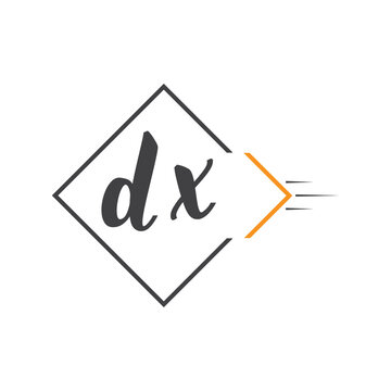 initial monogram logo with square style design.