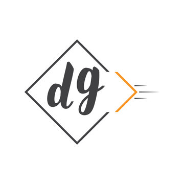 initial monogram logo with square style design.