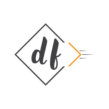 initial monogram logo with square style design.
