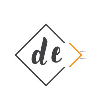 initial monogram logo with square style design.