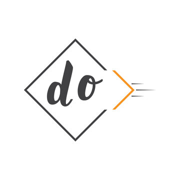 initial monogram logo with square style design.