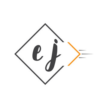 initial monogram logo with square style design.