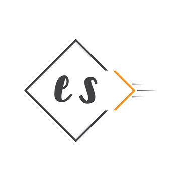 initial monogram logo with square style design.