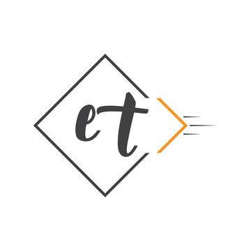 initial monogram logo with square style design.