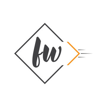 initial monogram logo with square style design.