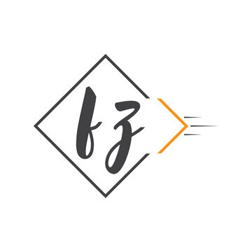 initial monogram logo with square style design.