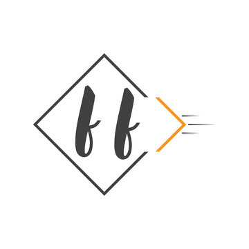 initial monogram logo with square style design.