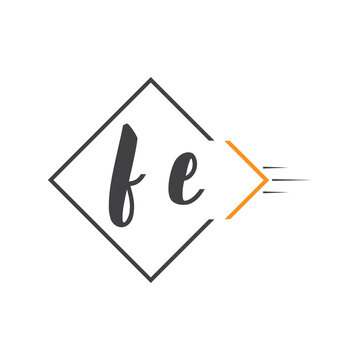 initial monogram logo with square style design.