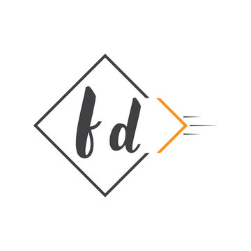 initial monogram logo with square style design.