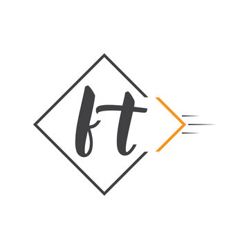 initial monogram logo with square style design.