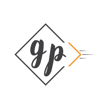initial monogram logo with square style design.