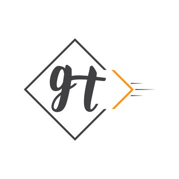 initial monogram logo with square style design.