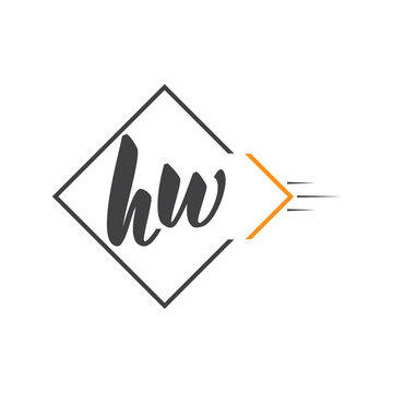 initial monogram logo with square style design.