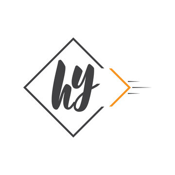 initial monogram logo with square style design.