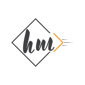 initial monogram logo with square style design.