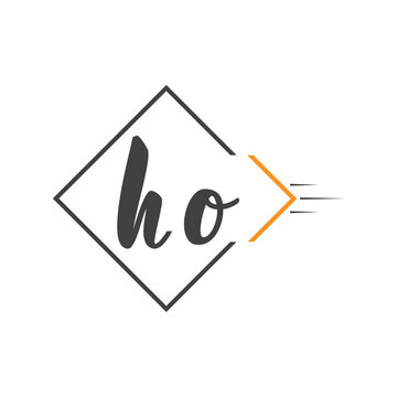 initial monogram logo with square style design.