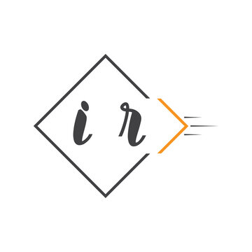 initial monogram logo with square style design.