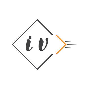 initial monogram logo with square style design.
