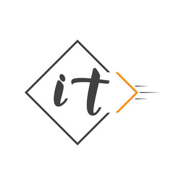 initial monogram logo with square style design.