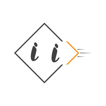 initial monogram logo with square style design.