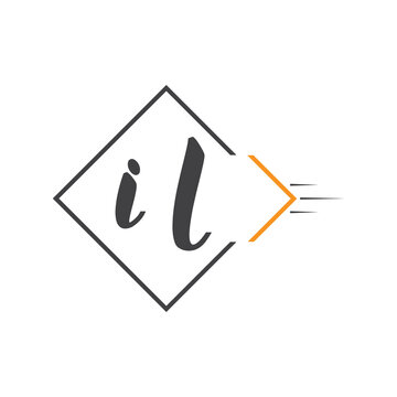 initial monogram logo with square style design.