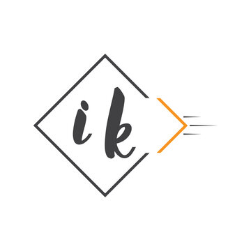 initial monogram logo with square style design.