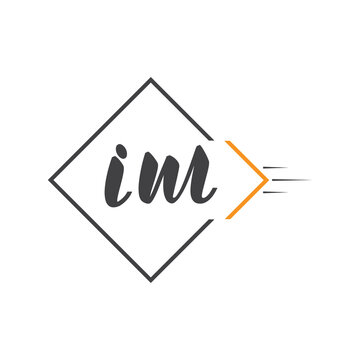 initial monogram logo with square style design.