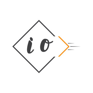 initial monogram logo with square style design.