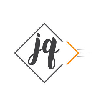 initial monogram logo with square style design.