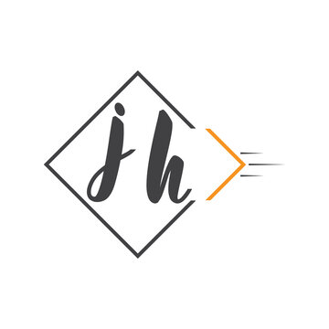 initial monogram logo with square style design.