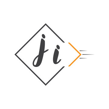 initial monogram logo with square style design.