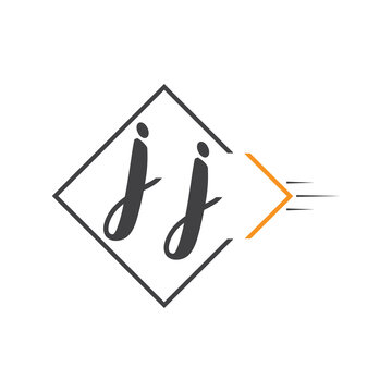 initial monogram logo with square style design.