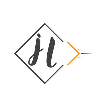 initial monogram logo with square style design.