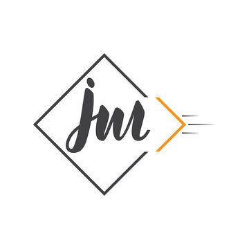 initial monogram logo with square style design.