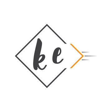 initial monogram logo with square style design.