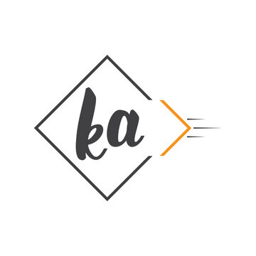 initial monogram logo with square style design.