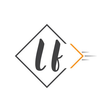 initial monogram logo with square style design.