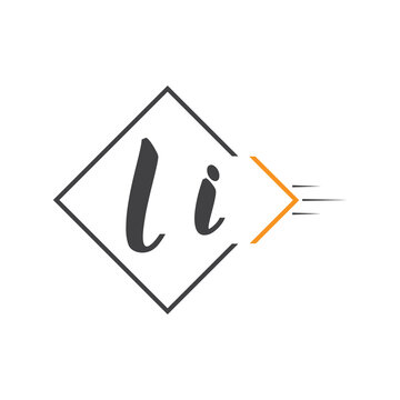 initial monogram logo with square style design.