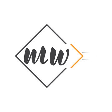 initial monogram logo with square style design.