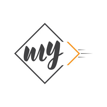 initial monogram logo with square style design.