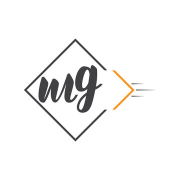 initial monogram logo with square style design.
