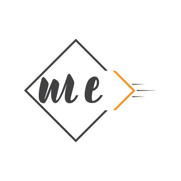 initial monogram logo with square style design.