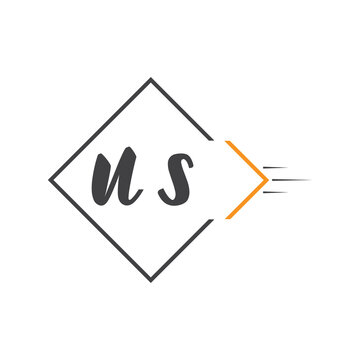 initial monogram logo with square style design.