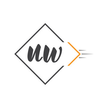 initial monogram logo with square style design.