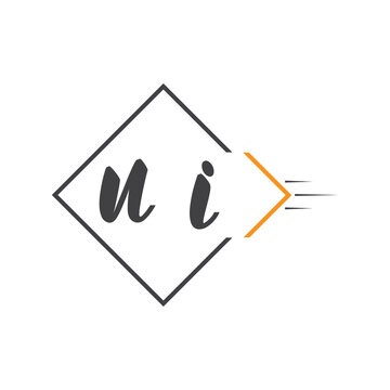 initial monogram logo with square style design.