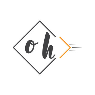 initial monogram logo with square style design.