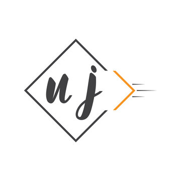 initial monogram logo with square style design.
